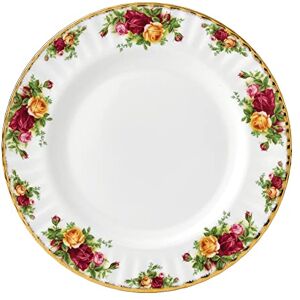 Royal Albert Old Country Roses Plate Gift Vintage Fine Bone China Serving Dinner Plate Large Size Floral Pattern, 27cm Royal Albert Old Country Roses Plate Gift Vintage Fine Bone China Serving Dinner Plate Large Size Floral Pattern, 27cm