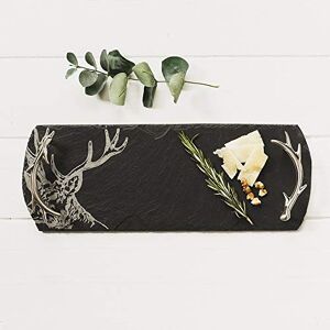 The Just Slate Company Just Slate JS/ST/SS/UB Small Stag Serving Tray, Black The Just Slate Company Just Slate JS/ST/SS/UB Small Stag Serving Tray, Black