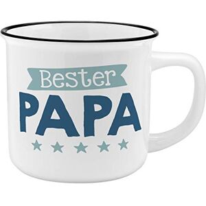 GRUSS & CO Mug Papa Design Bone China Porcelain Enamel Look 35 cl Gift Dad, Father's Day 45765 GRUSS & CO Mug Papa Design Bone China Porcelain Enamel Look 35 cl Gift Dad, Father's Day 45765