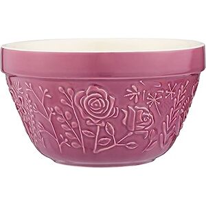 Mason Cash in The Meadow Size 36 Pudding Basin Bowl 16cm 90ml Floral Embossed Earthenware Bowl for Pudding, Baking, Prep & Serving Mason Cash in The Meadow Size 36 Pudding Basin Bowl 16cm 90ml Floral Embossed Earthenware Bowl for Pudding, Baking, Prep & Serving