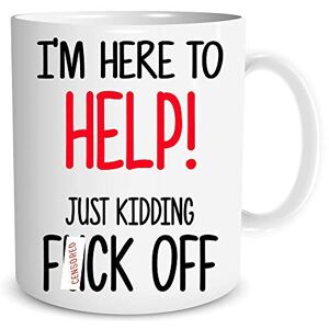Peachy Antics Funny Mugs I'm Here to Help Just Kidding Fuck Off Work Mug Office Mug Colleague Coworker Banter Humour Rude Profanity Gift Coffee WSDMUG1499 Peachy Antics Funny Mugs I'm Here to Help Just Kidding Fuck Off Work Mug Office Mug Colleague Coworker Banter Humour Rude Profanity Gift Coffee WSDMUG1499