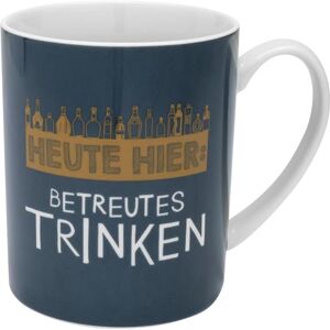 GRUSS & CO XL 48969 Mug Motif Betreutes Trinken Funny Mug, Porcelain, Large 60 cl Men's Gift, Party Gift GRUSS & CO XL 48969 Mug Motif Betreutes Trinken Funny Mug, Porcelain, Large 60 cl Men's Gift, Party Gift