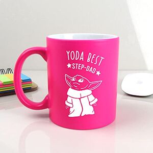 eBuyGB Personalised Coffee Mug, Neon Pink Baby Yoda Mug, 350ml Star Wars Themed Tea Cup, Funny Gifts for Him (Yoda Best Step-Dad) eBuyGB Personalised Coffee Mug, Neon Pink Baby Yoda Mug, 350ml Star Wars Themed Tea Cup, Funny Gifts for Him (Yoda Best Step-Dad)