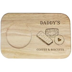 eBuyGB Engraved Daddy's Coffee & Biscuits Serving Board Wood Coffee Treat Board, Gifts for Dad, Daddy, Dada, Papa Birthday Gifts for Dad eBuyGB Engraved Daddy's Coffee & Biscuits Serving Board Wood Coffee Treat Board, Gifts for Dad, Daddy, Dada, Papa Birthday Gifts for Dad