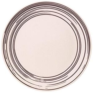 Canvas Home Ltd Canvas Home Salamanca Dinner Plate, Black and White Stripe- Pack of 4 Canvas Home Ltd Canvas Home Salamanca Dinner Plate, Black and White Stripe- Pack of 4