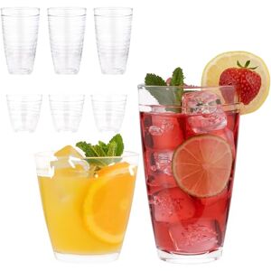 Ravenhead Essentials Swirl Tumbler Glasses Set of 8 Tall Hiball Glasses 280 ml and Mixer Glasses 300 ml Glassware Set for Water Beverages Beer Cocktails Ravenhead Essentials Swirl Tumbler Glasses Set of 8 Tall Hiball Glasses 280 ml and Mixer Glasses 300 ml Glassware Set for Water Beverages Beer Cocktails