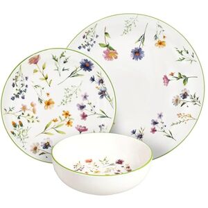 Tognana Juliette 12-Piece Dinner Set for 4 People, Porcelain, Multicolour Tognana Juliette 12-Piece Dinner Set for 4 People, Porcelain, Multicolour