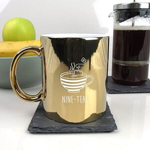 eBuyGB Engraved Metallic Shiny Gold Coffee Mug -Nine-Tea Design 350ml Tea Cup, 90th Milestone Birthday Gifts for Men, Him Ninetieth Gift for Friend, Grandad, Dad, Husband eBuyGB Engraved Metallic Shiny Gold Coffee Mug -Nine-Tea Design 350ml Tea Cup, 90th Milestone Birthday Gifts for Men, Him Ninetieth Gift for Friend, Grandad, Dad, Husband