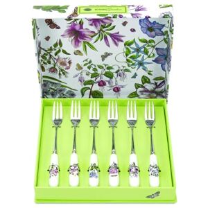 Portmeirion Home & Gifts 6-Piece Pastry Fork, Porcelain, Multi-Colour, 1 x 1 x 15 cm Portmeirion Home & Gifts 6-Piece Pastry Fork, Porcelain, Multi-Colour, 1 x 1 x 15 cm