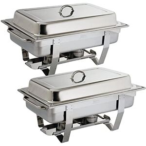 Olympia Milan Chafing Set Food Warmer in Stainless Steel 635 x 317.5 x 102 mm 9L 2pc Olympia Milan Chafing Set Food Warmer in Stainless Steel 635 x 317.5 x 102 mm 9L 2pc