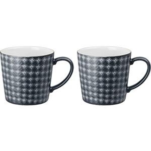 Denby Impression Charcoal Blue Large Coffee Mug Set of 2 400ml Stoneware Ceramic Tea Mug Set Dishwasher Safe, Microwave Safe Denby Impression Charcoal Blue Large Coffee Mug Set of 2 400ml Stoneware Ceramic Tea Mug Set Dishwasher Safe, Microwave Safe