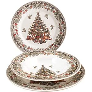 Churchill Season Greetings Ivory 18 Piece Dinnerware Set Churchill Season Greetings Ivory 18 Piece Dinnerware Set