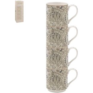 The Leonardo Collection William Morris Christmas Artichoke Stacking Mugs Set 4 for Hot & Cold Drinks Durable Coffee Cups for Home & Office Easy-to-Hold Coffee Mugs for Beverages & Daily Use The Leonardo Collection William Morris Christmas Artichoke Stacking Mugs Set 4 for Hot & Cold Drinks Durable Coffee Cups for Home & Office Easy-to-Hold Coffee Mugs for Beverages & Daily Use