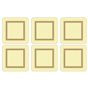 Portmeirion Pimpernel Classic Cream Coasters, Set of 6 Portmeirion Pimpernel Classic Cream Coasters, Set of 6