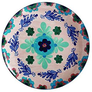 Maxwell & Williams Majolica Serving Platter with Floral Design in Gift Box, Round, Porcelain, Peach, 36.5 cm Maxwell & Williams Majolica Serving Platter with Floral Design in Gift Box, Round, Porcelain, Peach, 36.5 cm