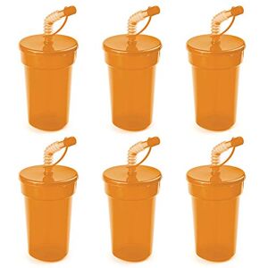 eBuyGB 14oz Tumbler Smoothie Lid & Straw Milkshake Slushie Beaker Water Bottle Travel Cup, Polypropylene, Orange eBuyGB 14oz Tumbler Smoothie Lid & Straw Milkshake Slushie Beaker Water Bottle Travel Cup, Polypropylene, Orange