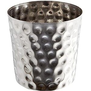 Genware SVH8 Stainless Steel Serving Cup, Hammered, 8.5 cm Height, 8.3 cm Width Genware SVH8 Stainless Steel Serving Cup, Hammered, 8.5 cm Height, 8.3 cm Width