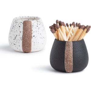 Amarcado Ceramic Match Holder - Set of 2 - Modern Home Decor Gift Amarcado Ceramic Match Holder - Set of 2 - Modern Home Decor Gift