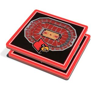 YouTheFan NCAA Louisville Cardinals Unisex NCAA 3D StadiumView Coaster, Team Color, 4" x 4" x .3125 YouTheFan NCAA Louisville Cardinals Unisex NCAA 3D StadiumView Coaster, Team Color, 4" x 4" x .3125
