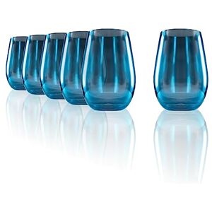 Stölzle Lausitz Long Drink Cups Mirror Blue/Set of 6 Drinking Glasses/Cocktail Glasses/High-Quality Long Drink Glasses Set in Mirrored Look/Gin Glasses/Highball Glasses Stölzle Lausitz Long Drink Cups Mirror Blue/Set of 6 Drinking Glasses/Cocktail Glasses/High-Quality Long Drink Glasses Set in Mirrored Look/Gin Glasses/Highball Glasses