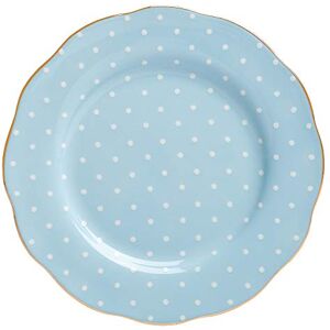 Royal Albert Modern Vintage POLBLU25811 20cm Side Plate, Polka Blue, Fine Bone China Royal Albert Modern Vintage POLBLU25811 20cm Side Plate, Polka Blue, Fine Bone China