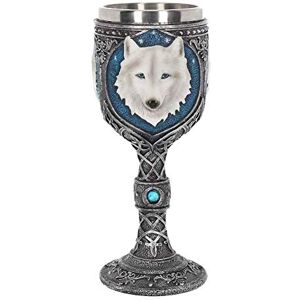 Nemesis Now Ghost Wolf Goblet Goblet 19.5cm Blue K2853G6 Nemesis Now Ghost Wolf Goblet Goblet 19.5cm Blue K2853G6