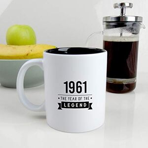 eBuyGB Sixtieth Gift for Dad Engraved Black Reveal Coffee Mug-1961 Year of The Legend Design-60th Birthday, Men-350ml Tea Cup, Ceramic eBuyGB Sixtieth Gift for Dad Engraved Black Reveal Coffee Mug-1961 Year of The Legend Design-60th Birthday, Men-350ml Tea Cup, Ceramic