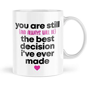 Tongue in Peach Funny Gift for Her Mugs You are The Best Decision I Ever Made Declare My Love Mug Birthday Gifts for Girlfriend Wife Partner MBH984 Tongue in Peach Funny Gift for Her Mugs You are The Best Decision I Ever Made Declare My Love Mug Birthday Gifts for Girlfriend Wife Partner MBH984