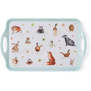 Pimpernel x Wrendale Designs Large Tray Durable Melamine Serving Tray with Handles, British Wildlife Designs, For Tea, Coffee & Snacks, Dishwasher Safe, Suitable for Everyday Use or Picnic Pimpernel x Wrendale Designs Large Tray Durable Melamine Serving Tray with Handles, British Wildlife Designs, For Tea, Coffee & Snacks, Dishwasher Safe, Suitable for Everyday Use or Picnic