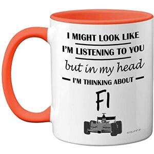 Stuff4 Formula 1 Gifts in My Head I'm Thinking About F1 Funny F1 Gifts for Men, Car Lover for Him, Mug, Formula One 11oz Ceramic Dishwasher Safe Orange Handle Mugs Novelty Cup Stuff4 Formula 1 Gifts in My Head I'm Thinking About F1 Funny F1 Gifts for Men, Car Lover for Him, Mug, Formula One 11oz Ceramic Dishwasher Safe Orange Handle Mugs Novelty Cup