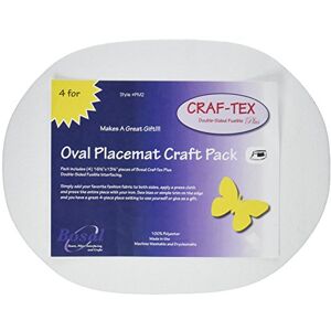 Bosal Oval Table Set - Craft Pack, 4 pcs, White Bosal Oval Table Set - Craft Pack, 4 pcs, White