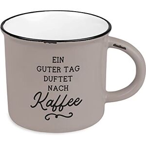 Grafik Werkstatt Grafik-Werkstatt Vintage Coffee Cup, Ceramic Mug to Give as a Gift, 400 ml, EIN guter Tag Scented of Coffee Grafik Werkstatt Grafik-Werkstatt Vintage Coffee Cup, Ceramic Mug to Give as a Gift, 400 ml, EIN guter Tag Scented of Coffee