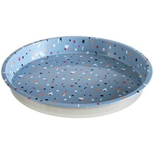 Premier Housewares Stellar Serving Tray, Round, Tin, Blue, 33 x 33 x 4 cm Premier Housewares Stellar Serving Tray, Round, Tin, Blue, 33 x 33 x 4 cm