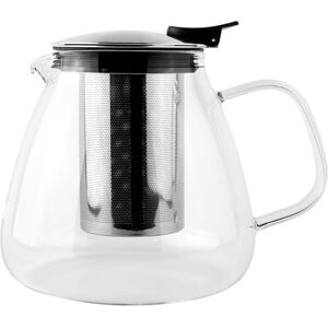 Café Olé Murano Teapot 1000ml / 35oz / Serves 4-6, Glass Teapot, Stainless Steel Infuser Basket, Comtemporary Teapot, Smooth Pour Spout Café Olé Murano Teapot 1000ml / 35oz / Serves 4-6, Glass Teapot, Stainless Steel Infuser Basket, Comtemporary Teapot, Smooth Pour Spout