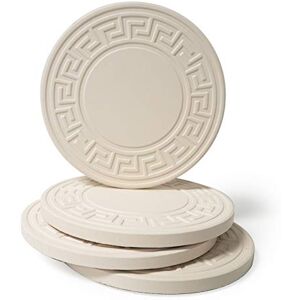 CoasterStone Coaster Stone Absorbent Stone Coasters - Greek Key Set of 4 CoasterStone Coaster Stone Absorbent Stone Coasters - Greek Key Set of 4