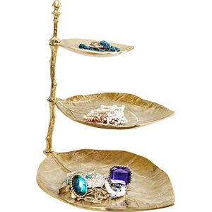 KARE Design Deco Etagere Leaf, Gold, Metal, Leave Motive, Tableware, Elegant Room Decor, Home Decor for Kitchen, Living Room, Hallway, 46x32x45 cm (H/W/D) KARE Design Deco Etagere Leaf, Gold, Metal, Leave Motive, Tableware, Elegant Room Decor, Home Decor for Kitchen, Living Room, Hallway, 46x32x45 cm (H/W/D)