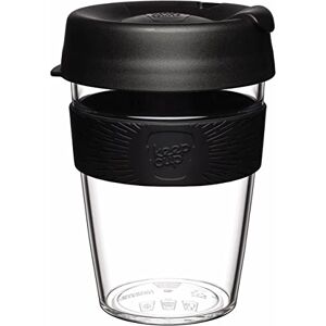 KeepCup Original, Lightweight Reusable Coffee Cup with Splashproof Sipper Lid 12oz/340ml Black KeepCup Original, Lightweight Reusable Coffee Cup with Splashproof Sipper Lid 12oz/340ml Black