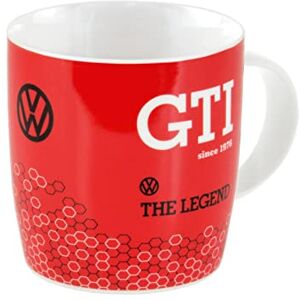 BRISA VW Collection Volkswagen Ceramic Coffee-Tea-Cappuccino Mug Cup in GTI Golf Design (370 ml/12.5 fl oz/GTI The Legend/Red) BRISA VW Collection Volkswagen Ceramic Coffee-Tea-Cappuccino Mug Cup in GTI Golf Design (370 ml/12.5 fl oz/GTI The Legend/Red)