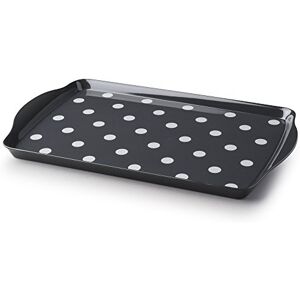 Zeal Melamine Dotty Serving Design Tray (38x24cm) Dark Grey Zeal Melamine Dotty Serving Design Tray (38x24cm) Dark Grey