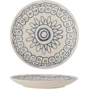 Bloomingville Creative Collection Maple Plate, Blue, Stoneware, Depth 20 x Height 3 cm Bloomingville Creative Collection Maple Plate, Blue, Stoneware, Depth 20 x Height 3 cm
