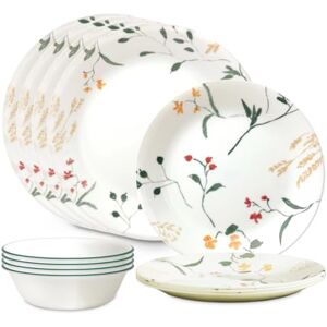 Corelle Vitrelle Signature Wildflower Scatter 12-Piece Dinnerware Set Corelle Vitrelle Signature Wildflower Scatter 12-Piece Dinnerware Set