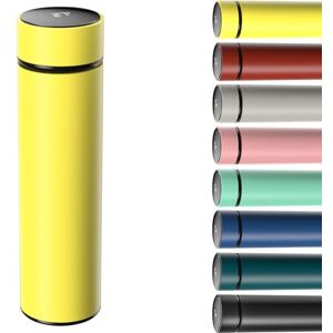 Homealexa 500ml Coffee Cups Travel Mugs, Water Bottle Vacuum Insulating Cup 304 Stainless Steel, Touch Screen Temperature Gauge, Smart Mug for Heat and Cold (Yellwo) Homealexa 500ml Coffee Cups Travel Mugs, Water Bottle Vacuum Insulating Cup 304 Stainless Steel, Touch Screen Temperature Gauge, Smart Mug for Heat and Cold (Yellwo)