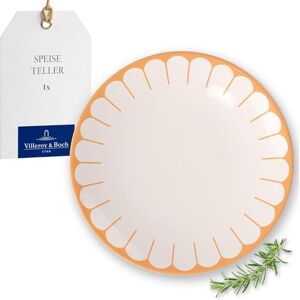 Villeroy & Boch Fleur Soleil Dinner Plate Yellow, Dishwasher-Safe, Microwave-Safe, Teller for Main Dishes, Large Plate, Crockery Ceramic Stackable, Dinner Plate Orange, Premium Porcelain Villeroy & Boch Fleur Soleil Dinner Plate Yellow, Dishwasher-Safe, Microwave-Safe, Teller for Main Dishes, Large Plate, Crockery Ceramic Stackable, Dinner Plate Orange, Premium Porcelain