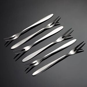 GREATILA 410 Stainless Steel Fruit Fork 12 Pieces, Appetizer 2 Prong Mini Fork, Salad Table Forks 13cm GREATILA 410 Stainless Steel Fruit Fork 12 Pieces, Appetizer 2 Prong Mini Fork, Salad Table Forks 13cm