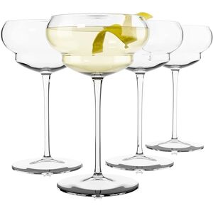 Luigi Bormioli Martini Glasses Set of 4 x 170ml Crystal Espresso Martini Glasses, Super Light Titanium Reinforced Backdoor'20s Vintage Style Glassware Luigi Bormioli Martini Glasses Set of 4 x 170ml Crystal Espresso Martini Glasses, Super Light Titanium Reinforced Backdoor'20s Vintage Style Glassware