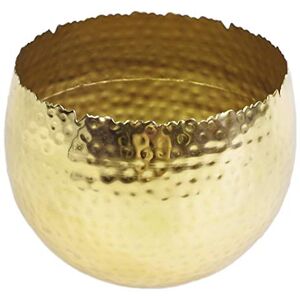 Leaf Large Curved Edge Hammered Metal Bowl, Gold, 22 x 17 cm Leaf Large Curved Edge Hammered Metal Bowl, Gold, 22 x 17 cm