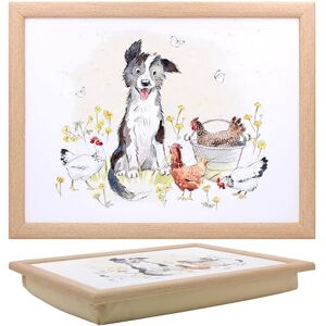 The Leonardo Collection Paper Shed Collie & Hens Laptray Bean Bag Tray for Meals Stylish Food Tray for Dinner or Breakfast Ideal for Home Comfort The Leonardo Collection Paper Shed Collie & Hens Laptray Bean Bag Tray for Meals Stylish Food Tray for Dinner or Breakfast Ideal for Home Comfort