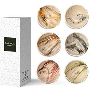 Bascuda Small Ceramic Dip Bowls Set of 6 – Colonsay Mocha Series Marble Bloom – 8cm – Small Ramekins for Dips, Sauces, Condiments – Microwave, Oven & Dishwasher Safe – Stylish Tableware for Kitchen Bascuda Small Ceramic Dip Bowls Set of 6 – Colonsay Mocha Series Marble Bloom – 8cm – Small Ramekins for Dips, Sauces, Condiments – Microwave, Oven & Dishwasher Safe – Stylish Tableware for Kitchen