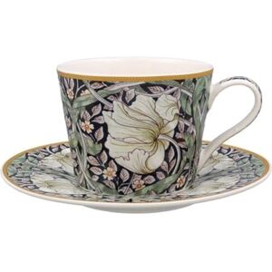 The Leonardo Collection Pimpernel Cup & Saucer Set Designed by William Morris Tea Cup Set Perfect for Home or Office Tea Cups and Saucers or Coffee Cup and Saucer for Enjoying Hot Drinks The Leonardo Collection Pimpernel Cup & Saucer Set Designed by William Morris Tea Cup Set Perfect for Home or Office Tea Cups and Saucers or Coffee Cup and Saucer for Enjoying Hot Drinks