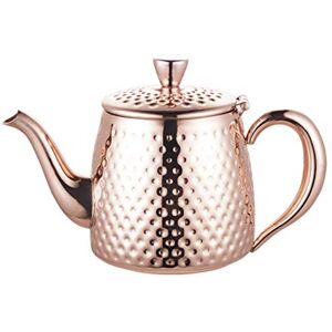 Café Olé Sandringham Teapot, 35oz (1 Litre) Copper Plated 18/10 Stainless Steel with Hammered Finish SDT-035CU Café Olé Sandringham Teapot, 35oz (1 Litre) Copper Plated 18/10 Stainless Steel with Hammered Finish SDT-035CU